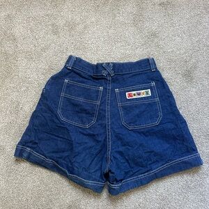 Vintage Levi’s Denim 90s Dark Blue High Waisted Shorts